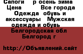 Сапоги 35 р.осень-зима  › Цена ­ 700 - Все города Одежда, обувь и аксессуары » Мужская одежда и обувь   . Белгородская обл.,Белгород г.